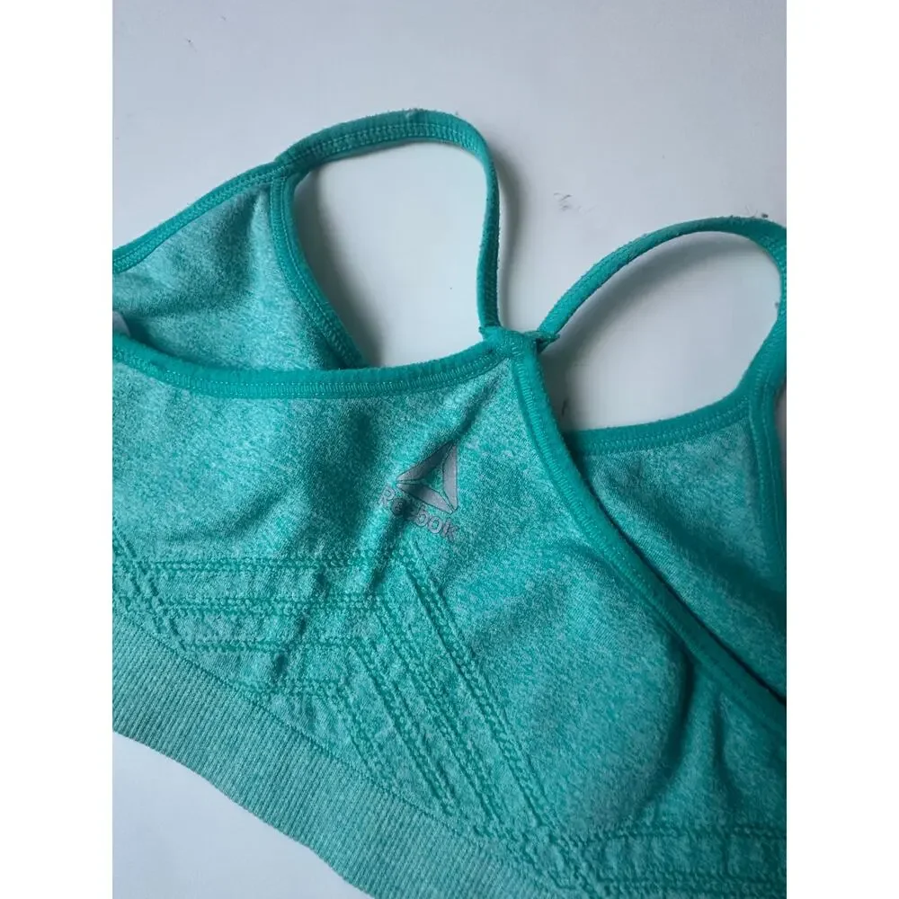Reebok Teal Sports Athletic Bra - Comfortable Support